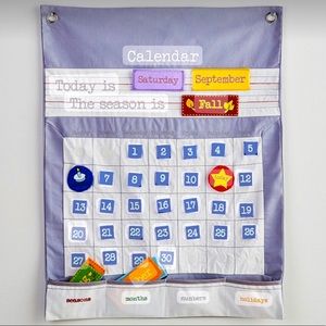 Pottery Barn Felt Learning Calendar, interchangeable pieces - Great condition